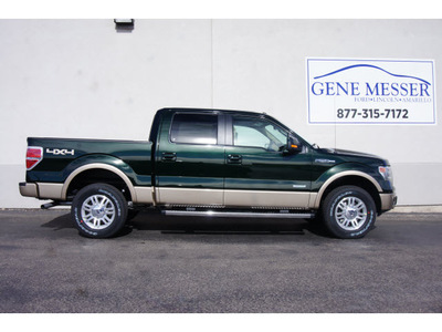 ford f 150 2014 green lariat gasoline 6 cylinders 4 wheel drive automatic 79407
