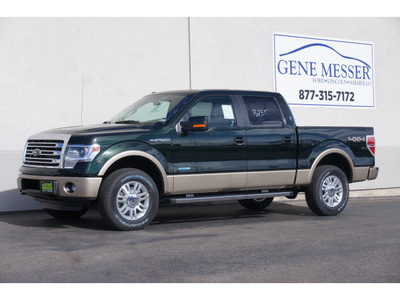 ford f 150 2014 green lariat gasoline 6 cylinders 4 wheel drive automatic 79407