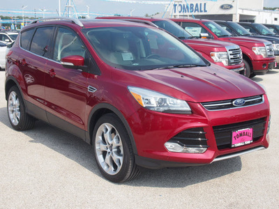 ford escape 2014 ruby red suv titanium gasoline 4 cylinders 2 wheel drive automatic 77375