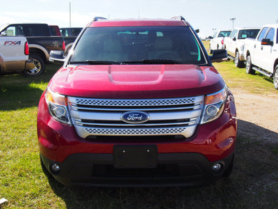 ford explorer 2014 red suv xlt flex fuel 6 cylinders 2 wheel drive automatic with overdrive 77864