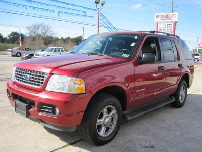 ford explorer 2004 red suv xlt flex fuel 6 cylinders 4 wheel drive automatic 77379
