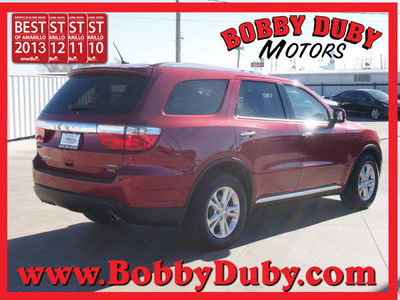 dodge durango 2013 red suv crew gasoline 6 cylinders all whee drive automatic 79110