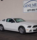 ford mustang 2014 white coupe v6 gasoline 6 cylinders rear wheel drive automatic 79407
