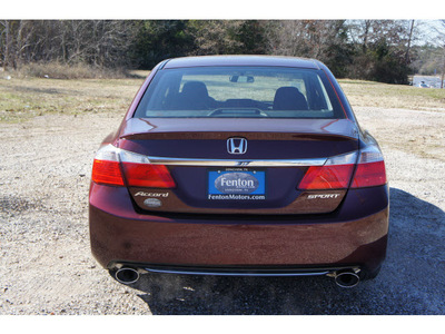 honda accord 2014 dk  red sedan sport gasoline 4 cylinders front wheel drive cont  variable trans  75606
