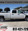 chevrolet silverado 2500hd 2014 white work truck 8 cylinders automatic 76051