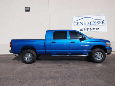 dodge ram 1500 2007 blue slt gasoline 8 cylinders 4 wheel drive automatic 79407