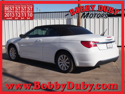 chrysler 200 convertible 2013 white touring gasoline 4 cylinders front wheel drive automatic 79110