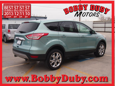 ford escape 2013 lt  blue suv sel gasoline 4 cylinders 4 wheel drive automatic 79110