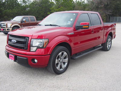 ford f 150 2013 red fx2 flex fuel 8 cylinders 2 wheel drive automatic 77375
