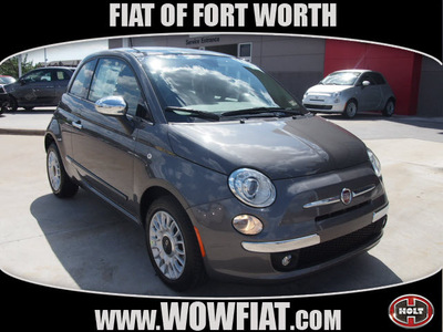 fiat 500 2013 gray hatchback lounge gasoline 4 cylinders front wheel drive automatic 76108
