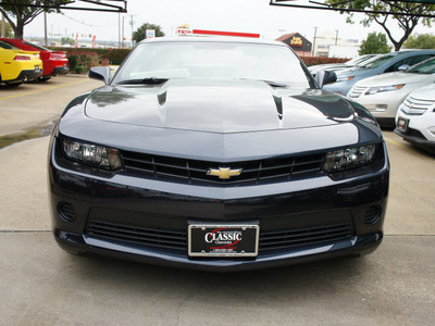 chevrolet camaro 2014 dk  blue coupe ls gasoline 6 cylinders rear wheel drive automatic 76051