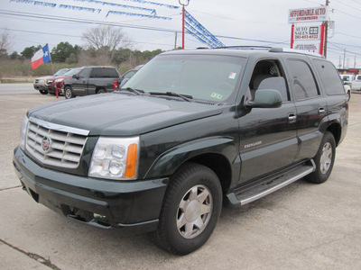 cadillac escalade 2002 green suv gasoline 8 cylinders all whee drive automatic 77379