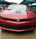 chevrolet camaro 2014 red coupe ss 8 cylinders automatic 76051