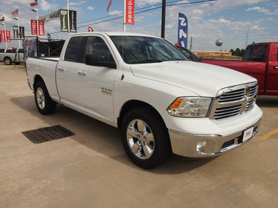 ram 1500 2014 white pickup truck slt flex fuel 6 cylinders 2 wheel drive automatic 77375