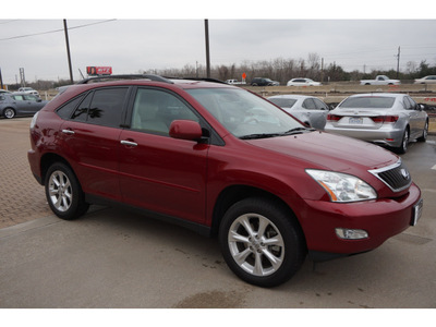 lexus rx 350 2009 red suv 6 cylinders automatic 77546