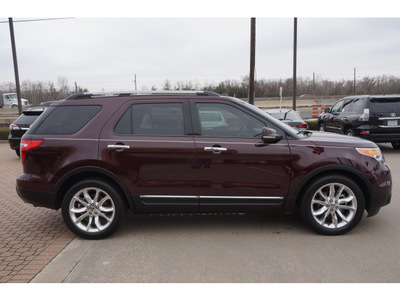 ford explorer 2011 maroon suv limited 6 cylinders automatic 77546