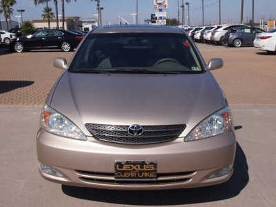 toyota camry 2003 tan sedan xle v6 gasoline 6 cylinders front wheel drive automatic 77546