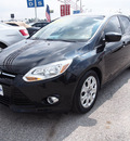 ford focus 2012 black sedan se flex fuel 4 cylinders front wheel drive automatic with overdrive 77539