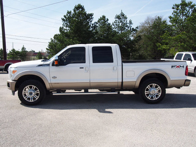 ford f 250 super duty 2011 white king ranch biodiesel 8 cylinders 4 wheel drive automatic 77375