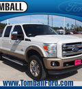 ford f 250 super duty 2011 white king ranch biodiesel 8 cylinders 4 wheel drive automatic 77375