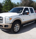 ford f 250 super duty 2011 white king ranch biodiesel 8 cylinders 4 wheel drive automatic 77375