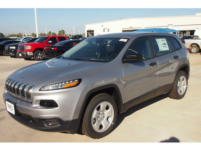 jeep cherokee 2014 silver suv sport gasoline 4 cylinders front wheel drive automatic 77375
