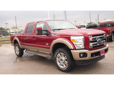 ford f 250 super duty 2014 red king ranch biodiesel 8 cylinders 4 wheel drive automatic 77375