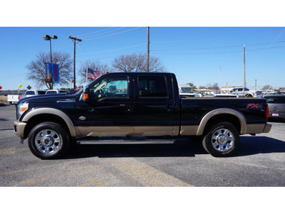 ford f 250 super duty 2012 black king ranch biodiesel 8 cylinders 4 wheel drive shiftable automatic 78216