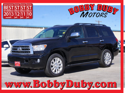 toyota sequoia 2012 black suv platinum gasoline 8 cylinders 2 wheel drive automatic 79110