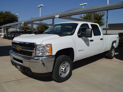 chevrolet silverado 2500hd 2014 white work truck diesel 8 cylinders 4 wheel drive automatic 76051