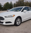 ford fusion 2014 white sedan se gasoline 4 cylinders front wheel drive automatic 77375