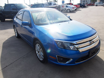 ford fusion 2012 blue sedan sel flex fuel 6 cylinders front wheel drive automatic with overdrive 77539