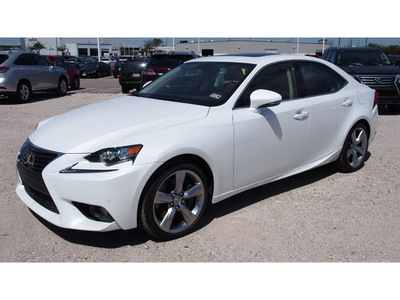 lexus is 350 2014 white sedan gasoline 6 cylinders rear wheel drive automatic 77074