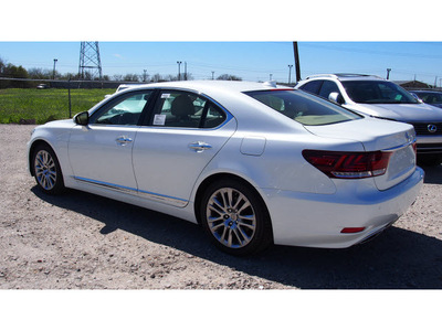 lexus ls 460 2014 white sedan gasoline 8 cylinders rear wheel drive automatic 77074