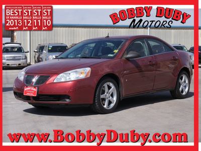 pontiac g6 2008 red sedan gasoline 6 cylinders front wheel drive automatic 79110