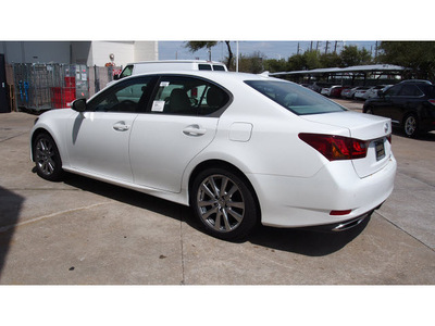 lexus gs 350 2014 white sedan gasoline 6 cylinders rear wheel drive automatic 77074