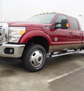 ford f 350 super duty 2014 ruby red tinted cle lariat biodiesel 8 cylinders 4 wheel drive shiftable automatic 77521