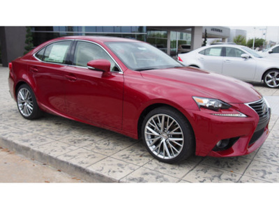 lexus is 250 2014 red sedan gasoline 6 cylinders rear wheel drive automatic 77074