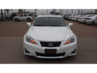 lexus is 250 2011 white sedan 6 cylinders automatic 77546