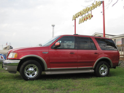 ford expedition 2001 dk  red suv eddie bauer gasoline 8 cylinders rear wheel drive automatic with overdrive 77379