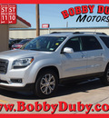 gmc acadia 2014 silver suv slt 1 gasoline 6 cylinders front wheel drive automatic 79110