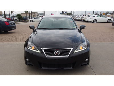 lexus is 250 2012 black sedan 6 cylinders automatic 77546