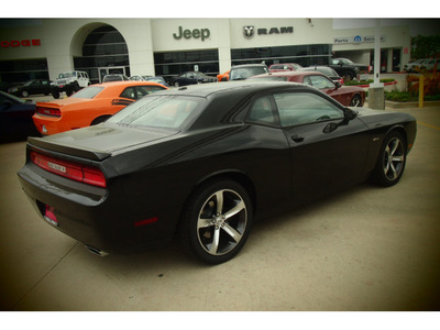 dodge challenger 2014 black coupe rt gasoline 8 cylinders rear wheel drive automatic 77375