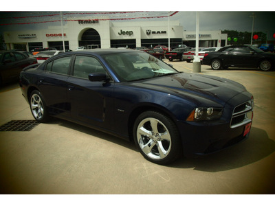 dodge charger 2014 blue sedan rt gasoline 8 cylinders rear wheel drive automatic 77375