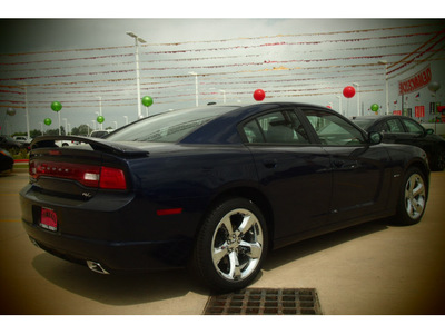 dodge charger 2014 blue sedan rt gasoline 8 cylinders rear wheel drive automatic 77375