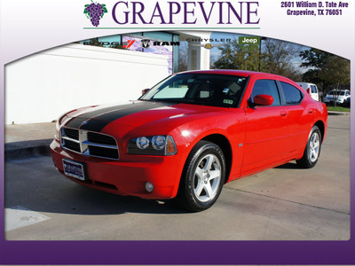 dodge charger 2010 dk  red sedan sxt gasoline 6 cylinders rear wheel drive automatic 76051