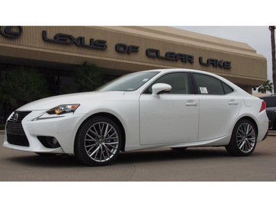 lexus is 250 2014 white sedan gasoline 6 cylinders rear wheel drive automatic 77546