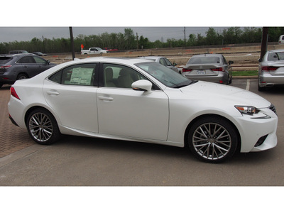 lexus is 250 2014 white sedan gasoline 6 cylinders rear wheel drive automatic 77546