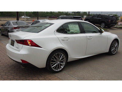 lexus is 250 2014 white sedan gasoline 6 cylinders rear wheel drive automatic 77546