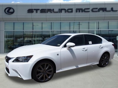 lexus gs 350 2014 white sedan f sport gasoline 6 cylinders rear wheel drive automatic 77074